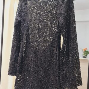 VESTIDO LENTEJUELAS MANGA LARGA