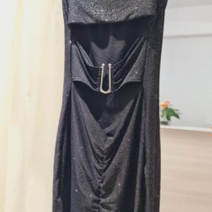 vestido glitter negro