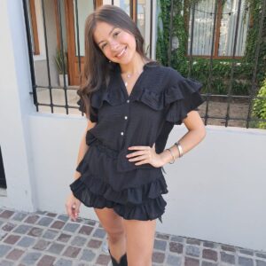 conjunto clara negro